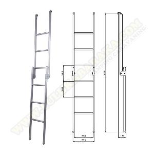 Escalera de aluminio plegable